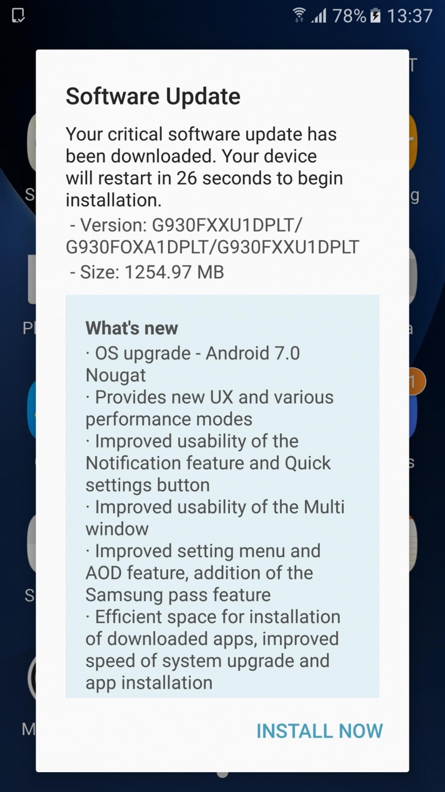 Rom Android Nougat Galaxy S7 G930FXXU1DPLT.jpg